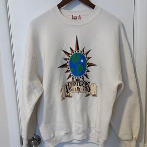 RARE Vtg 90s Disney World ADVENTURERS CLUB Sweatshirt Pleasure Island Kungaloosh